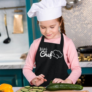 Avental Infantil Vida Pratika Mini Chef Preto