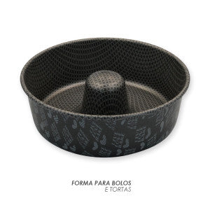 Forma de Bolo 22 cm - Cinza