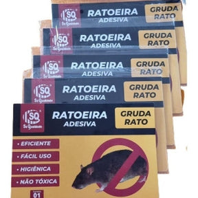 Ratoeira Adesiva Cola Pega Rato Pragas 1 Unidade