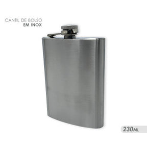 Cantil de Bolso Inox 230ml