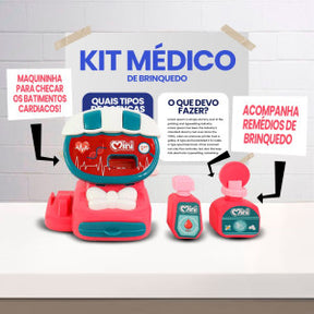 Kit Brinquedo Médico 25 peças