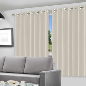 Cortina Blackout Bege c/ ilhos - 200x140cm