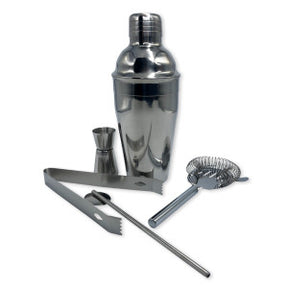 Kit Bar 5pçs Coqueteleira Profissional Aço Inox 550ml Caipirinha