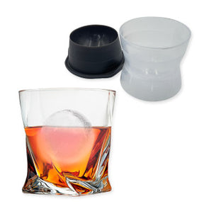 Forma De Gelo Esfera Silicone Grande Bola Redonda Bar Whisky