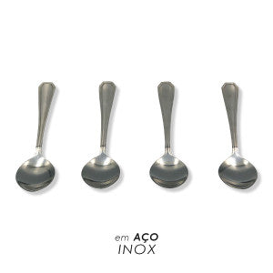 Kit Colher de Chá em Aço Inox 12 unidades