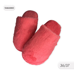 Pantufa Feminina Felpuda 36/37 Pink