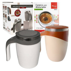 Caneca Mixer Inox Automática Elétrica Misturador 380ml