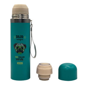 Garrafa Color Estampa Pet Inox 480ml - Verde