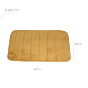 Tapete Soft para Banheiro Antiderrapante 40x60cm - Caramelo