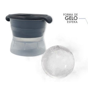 Forma De Gelo Esfera Silicone Grande Bola Redonda Bar Whisky