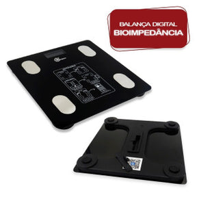 Balança Digital Corporal Bioimpedância Aplicativo Bluetooth 140kg