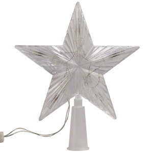 Estrela Ponteira para Árvore de Natal Colorida LED Colorido Pisca Pisca