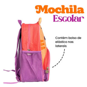 Mochila Infantil Com Alças - Gato