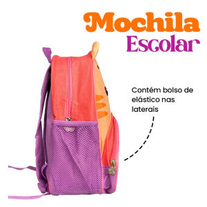 Mochila Infantil Com Alças - Gato