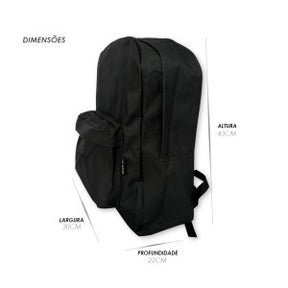 Mochila Escolar Preta All Black