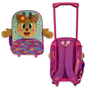 Mochila Infantil Escolar Rena Rodinha Rosa