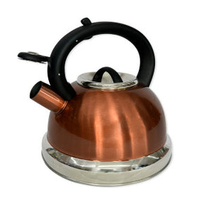 Chaleira Inox  Com Apito Crown Bronze 3 Litros - Bronze