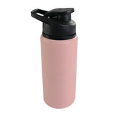 Garrafa Squeeze de Alumínio 600ml com Alça - Rosa