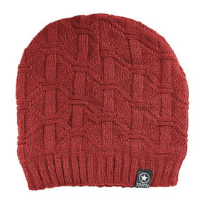 Kit Gorro de Frio e Cachecol Estilo Gola - Vinho