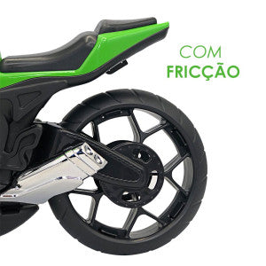 Super Moto 1600 Esportiva com Rodas com Fricção - Verde