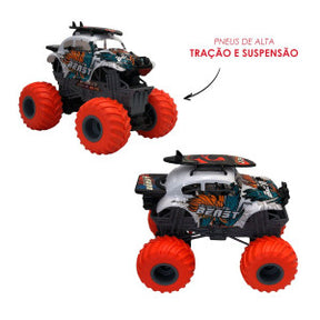 Carro de Controle Remoto Off Road Função Total - Branco Beast