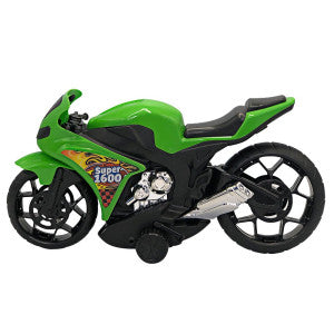 Super Moto 1600 Esportiva com Rodas com Fricção - Verde