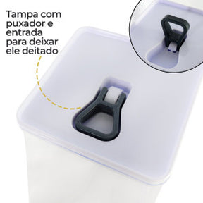 Kit Organizador Hermético Dubai Branco 5 Litros