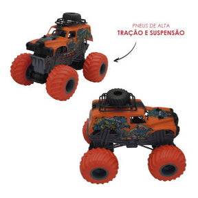 Carro de Controle Remoto Off Road Função Total - Laranja Atomic