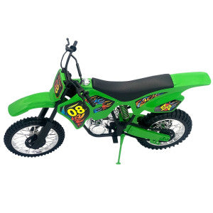 Moto de Motocross de Brinquedo com Apoio - Verde