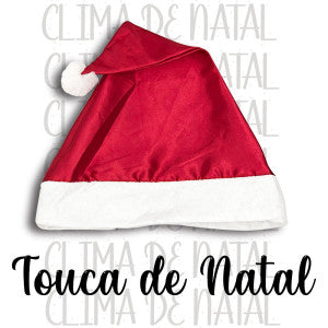 Gorro Touca De Papai Noel Linha Luxo Cetim