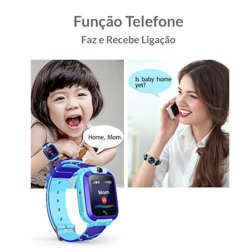 Relógio SmartWatch Infantil Q12 com Rastreador